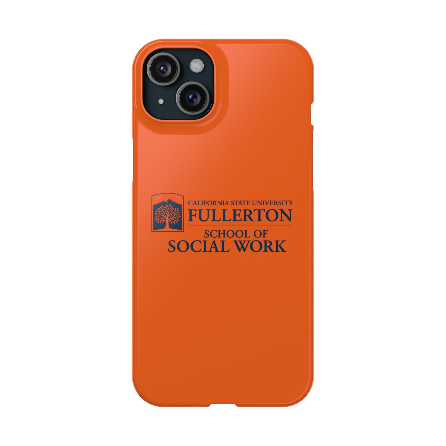 Cal State Fullerton University - Slim I-Phone Case - School of Social Work (Orange)