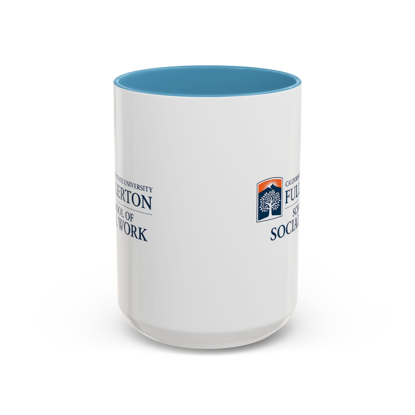 Fullerton School of Social Work Customized Accent Coffee Mug - 15oz