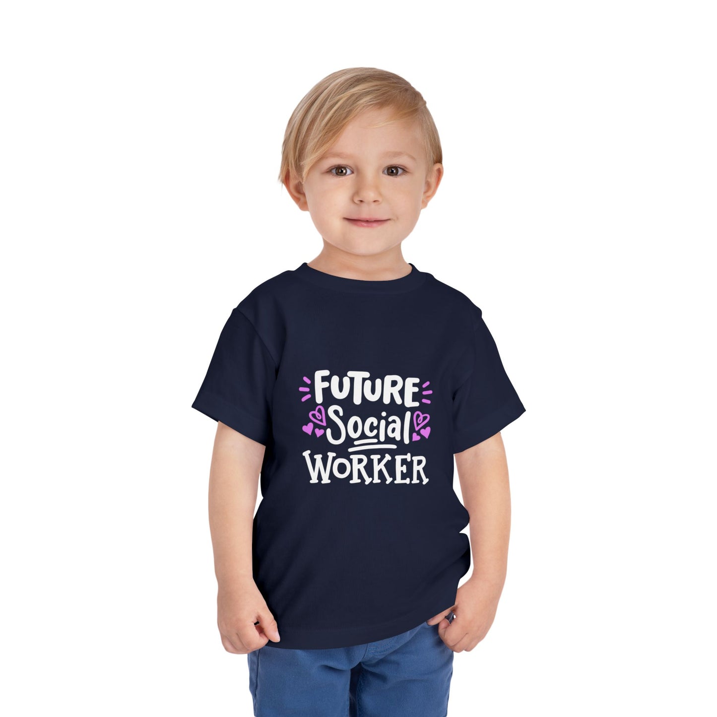 Toddler Tee — “Future Social Worker” Short Sleeve Shirt