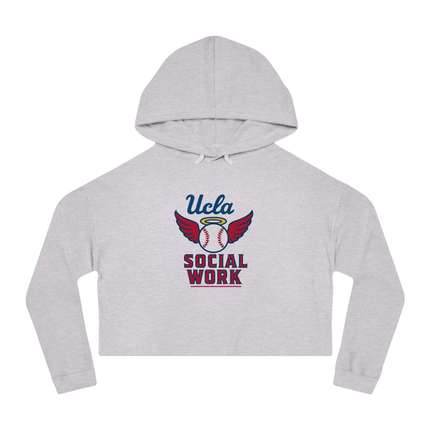 UCLA Social Work Women's Cropped Hooded Sweatshirt