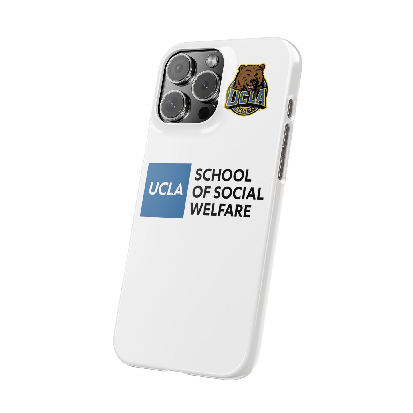 UCLA Slim I-Phone Case - School of Social Welfare (White)