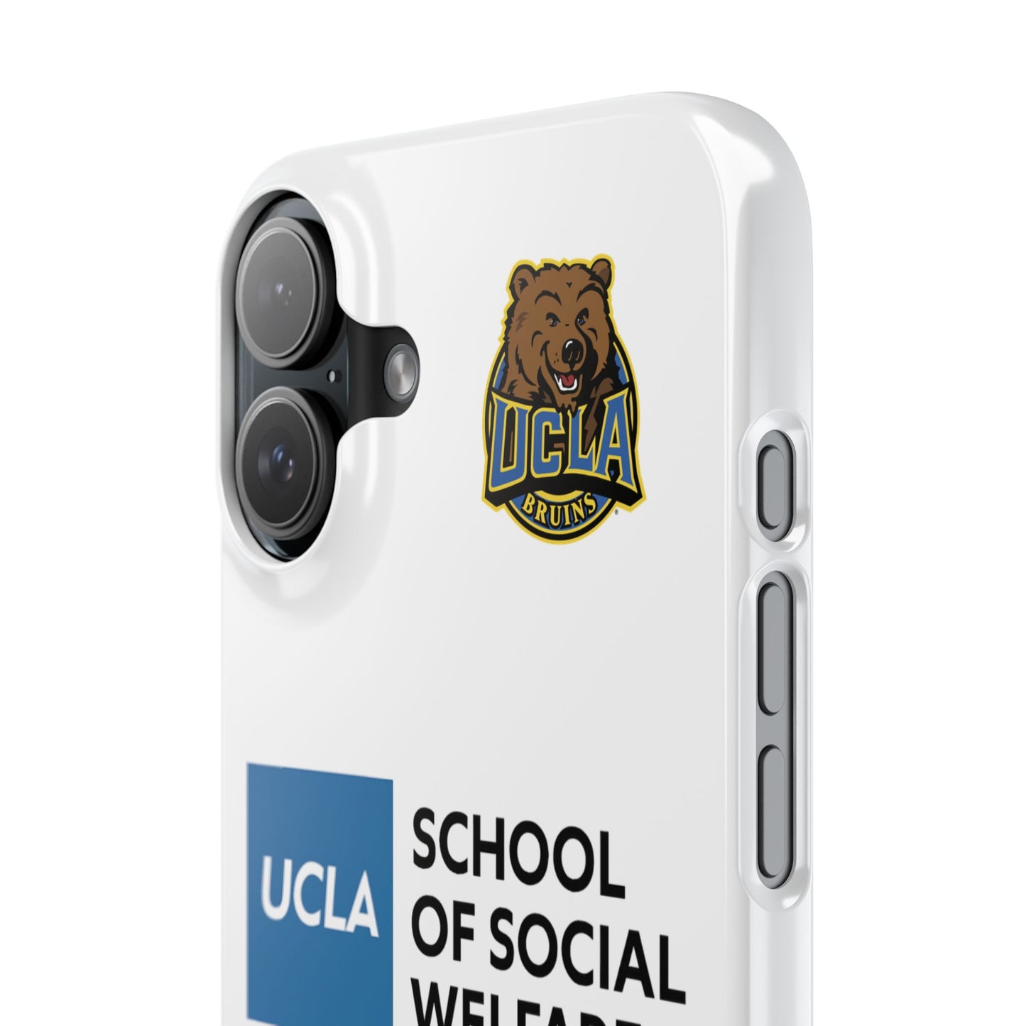 UCLA Slim I-Phone Case - School of Social Welfare (White)