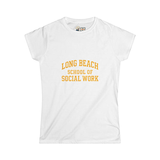 California State Long Beach School of Social Work -Women's Softstyle Tee
