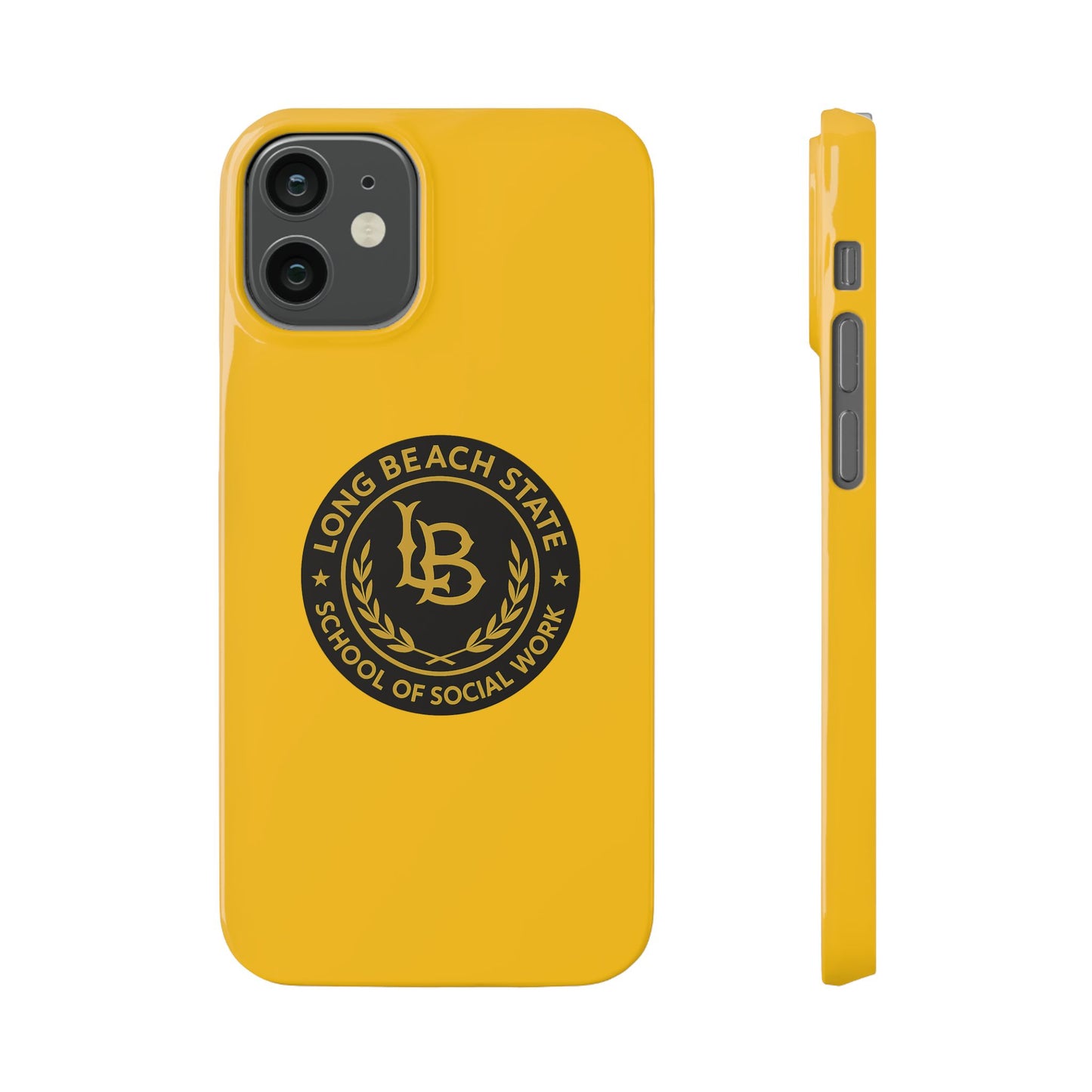 Long Beach State University - Slim I-Phone Case - School of Social Work (Yellow)