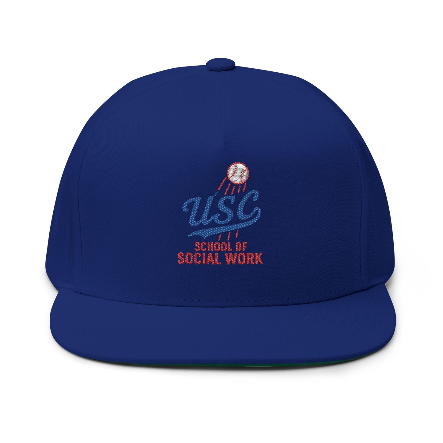 USC School of Social Work Embroidered Flat Bill Cap
