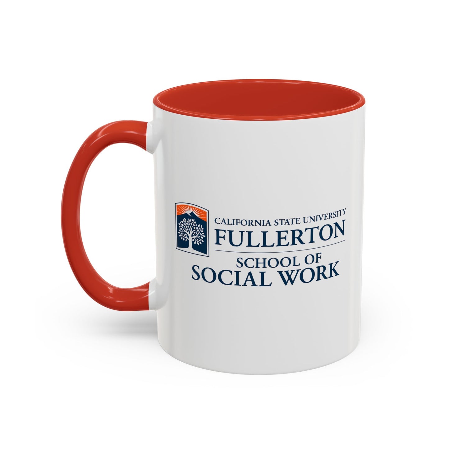 Fullerton School of Social Work Customized Accent Coffee Mug - 15oz