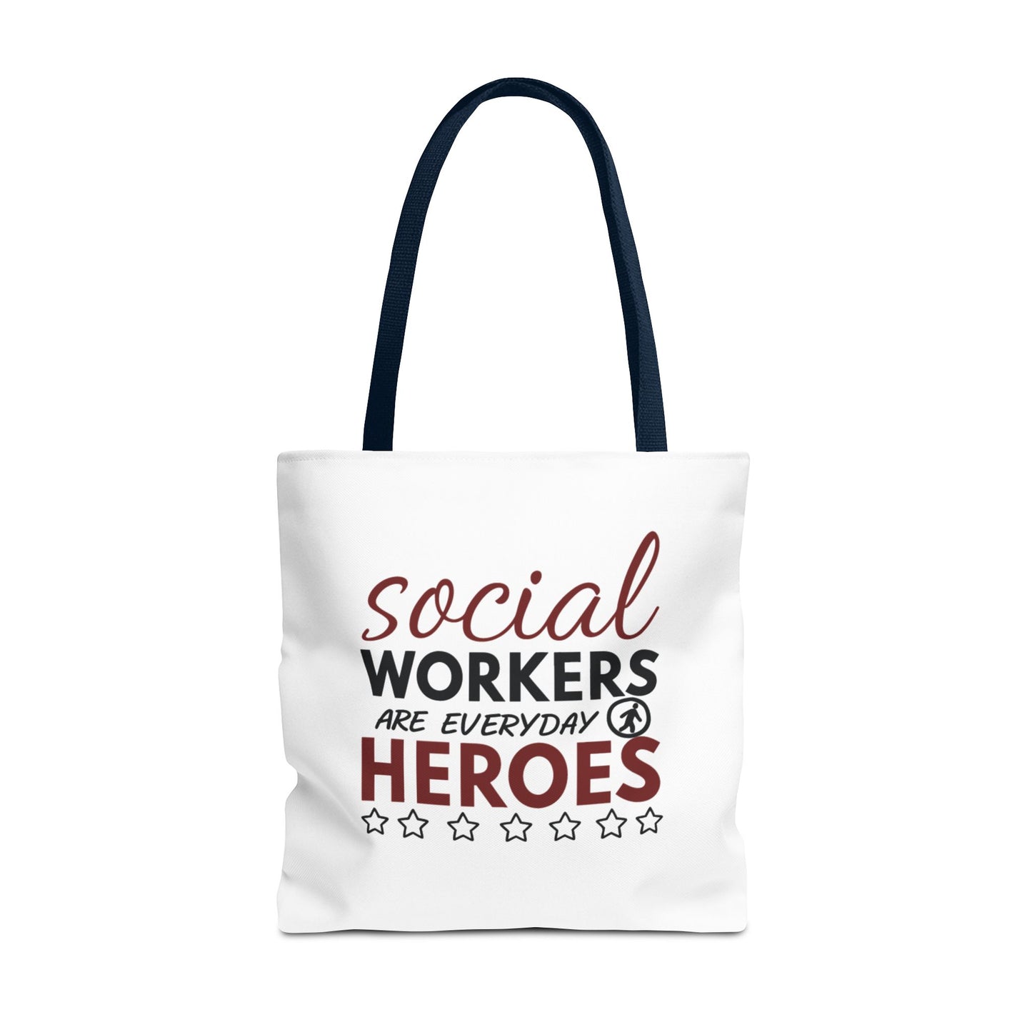 Social Worker Tote Bag — "Social Workers Are Everyday Heroes" / "Social Worker Change the World" Reusable Gift
