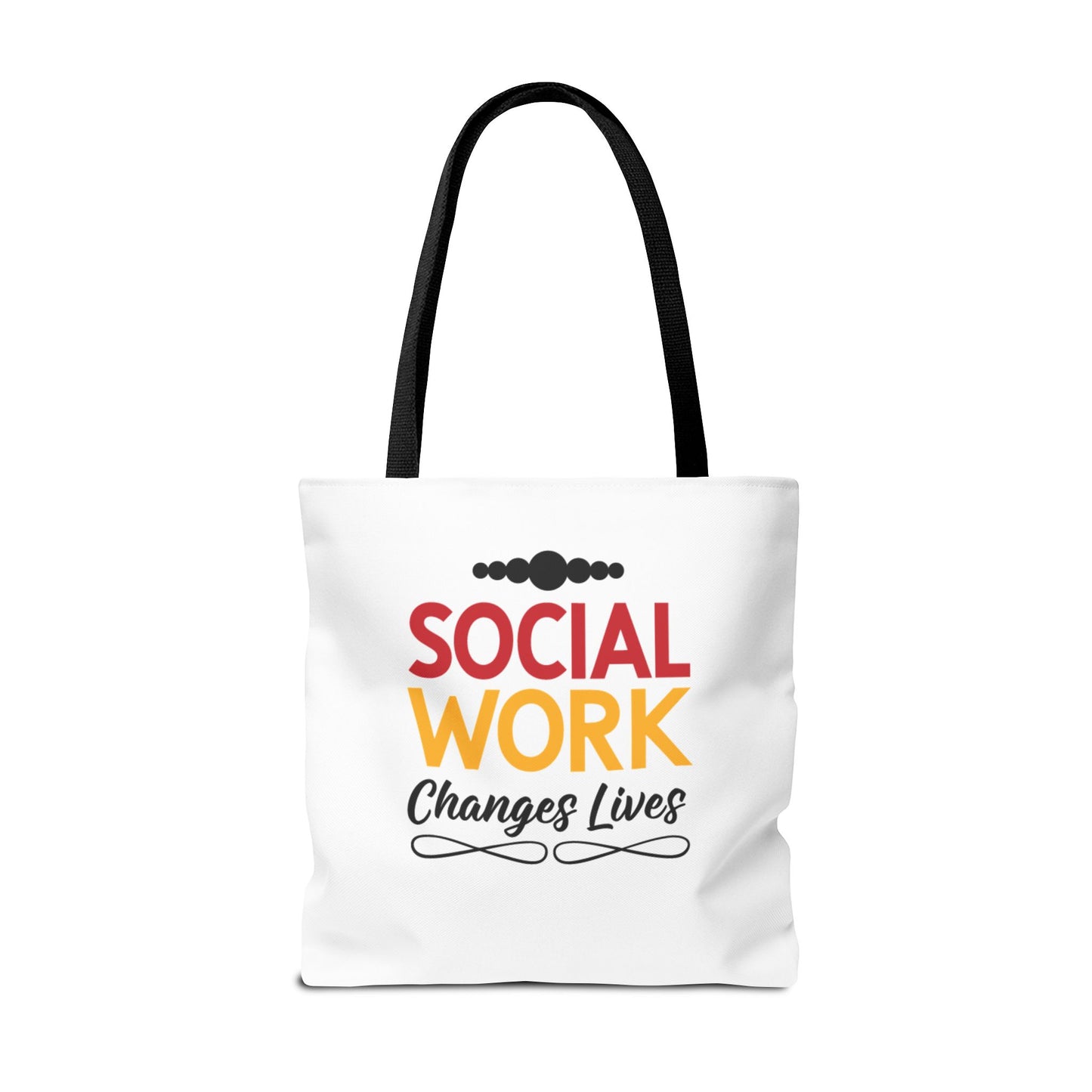 Social Worker Tote Bag — Inspirational "Social Workers Inspire Change" Two Side Design