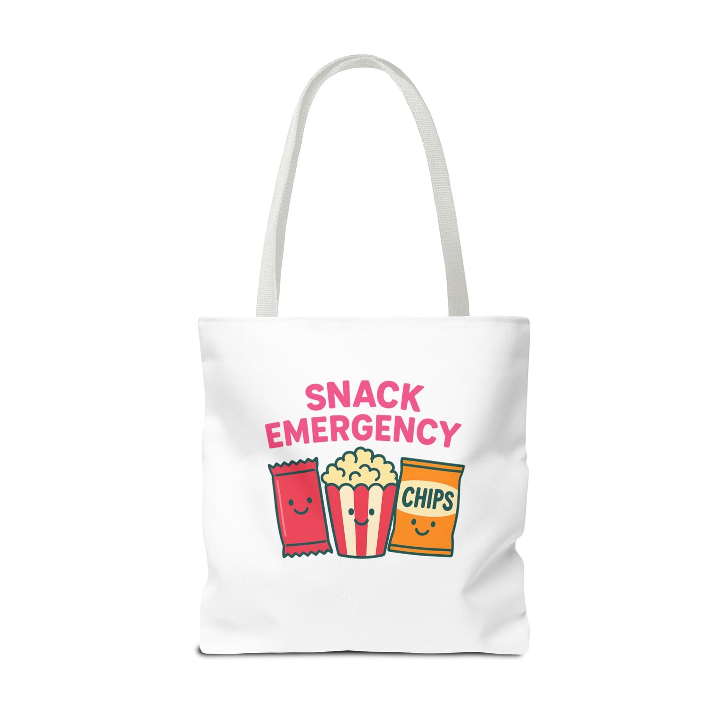Snack Emergency Tote Bag — "This Is My Emergency Snack Bag" Cute Grocery/Everyday Carry (Social Work/Mental Health)