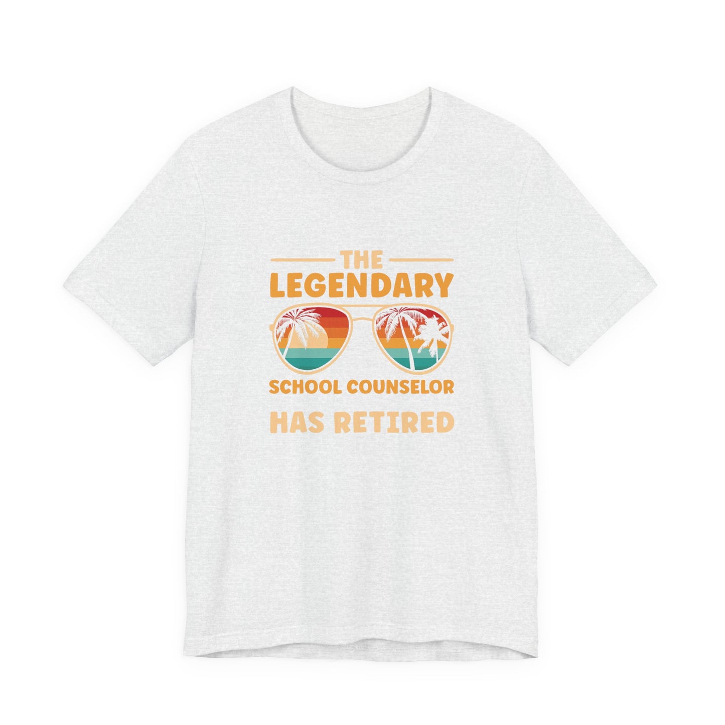 Unisex The Legendary School Counselor Has Retired T-Shirt — Retirement Gift Tee for Counselors