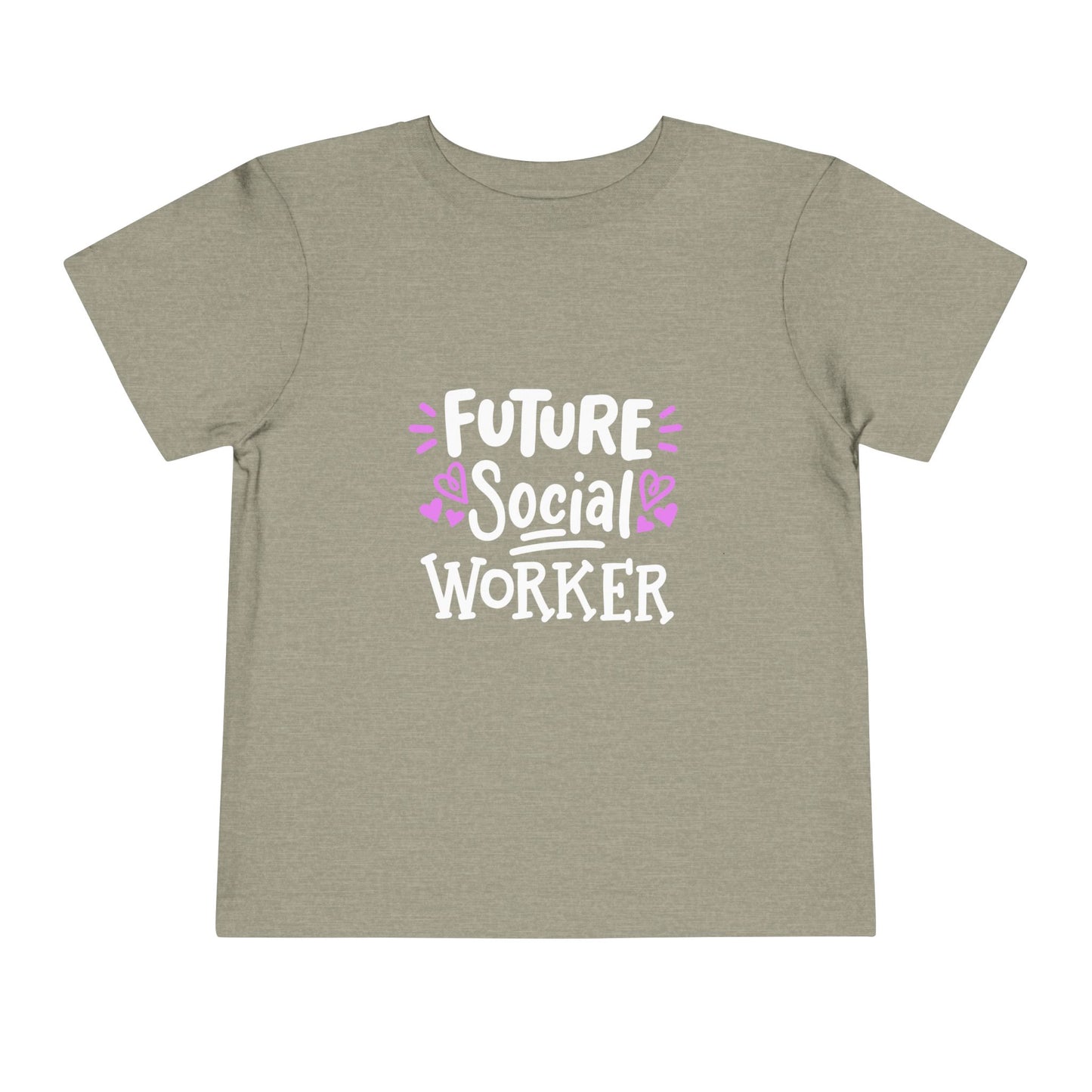 Toddler Tee — “Future Social Worker” Short Sleeve Shirt