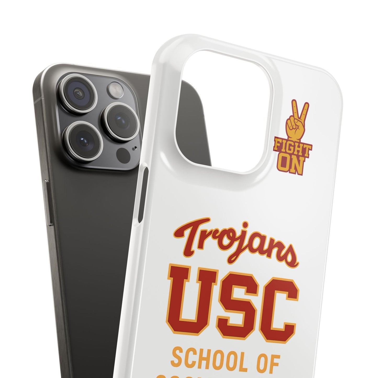 USC Trojans Slim I-Phone Case - School of Social Work (White)