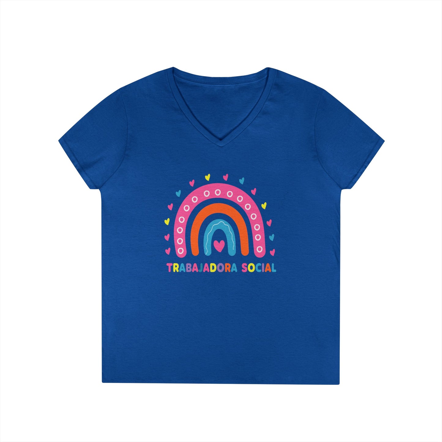 Trabajadora Social Rainbow V-Neck Tee