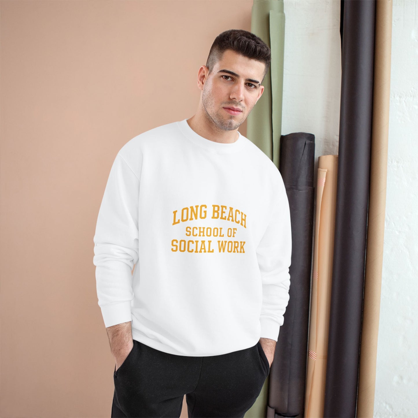Long Beach School of Social Work Champion Sweatshirt - Cozy College Apparel