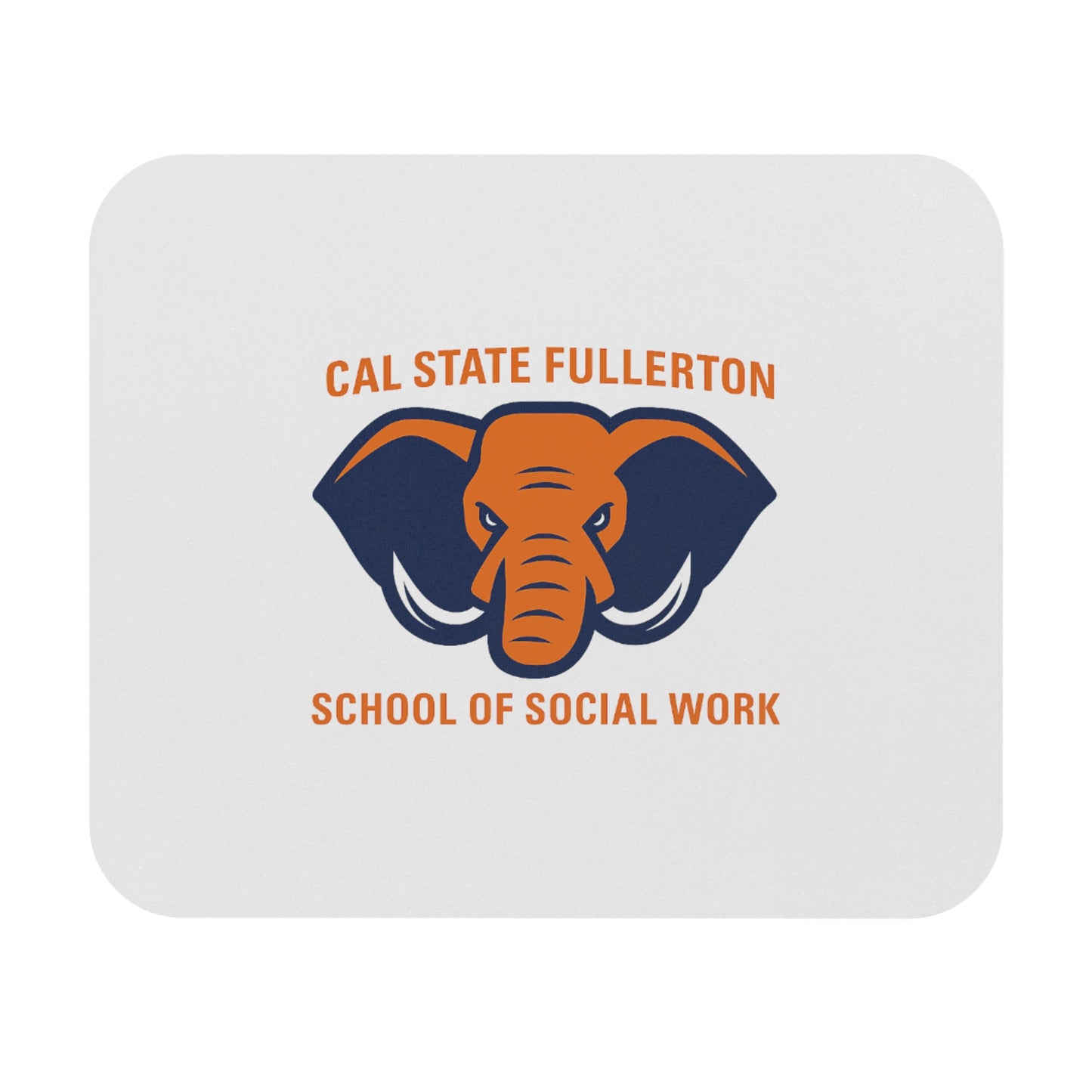 Cal State Fullerton School of Social Work Elephant Logo Mouse Pad