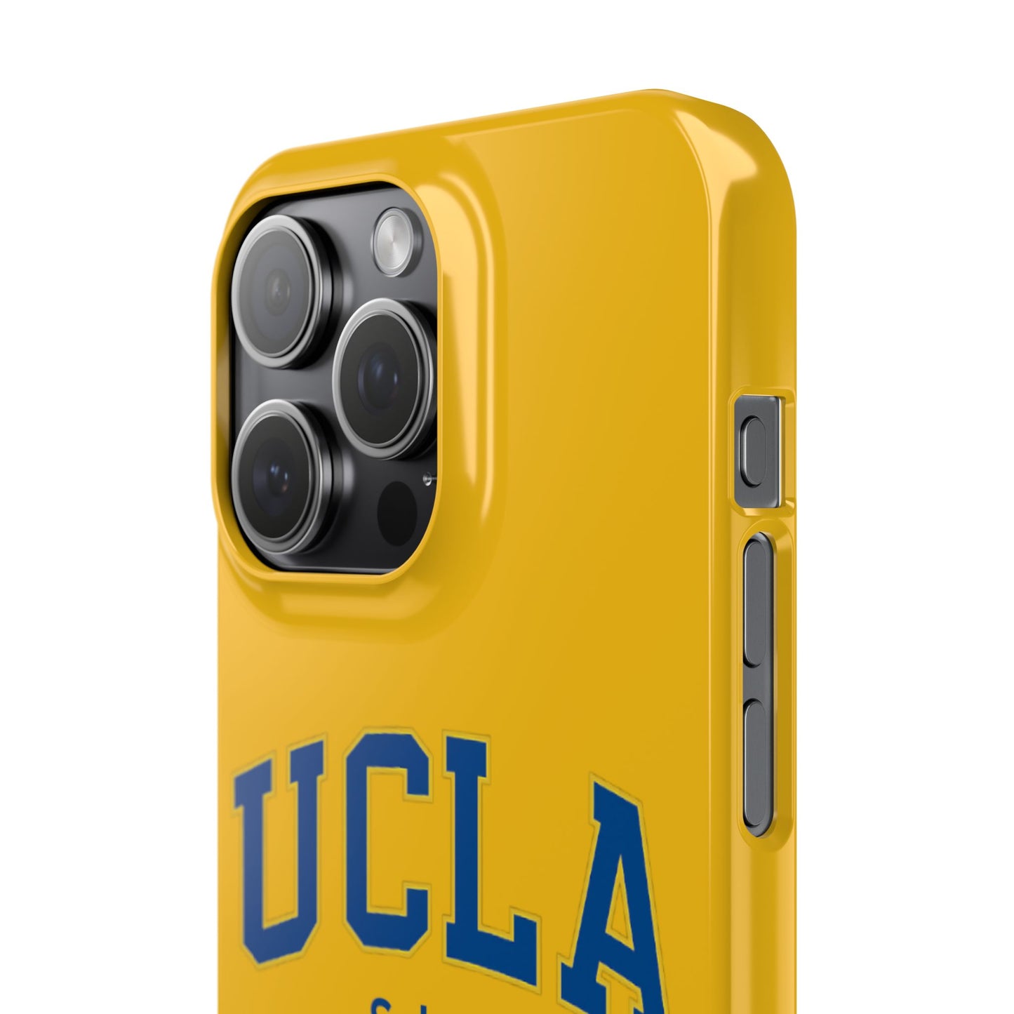 UCLA Slim I-Phone Case - School of Social Welfare-Text Logo (Yellow)