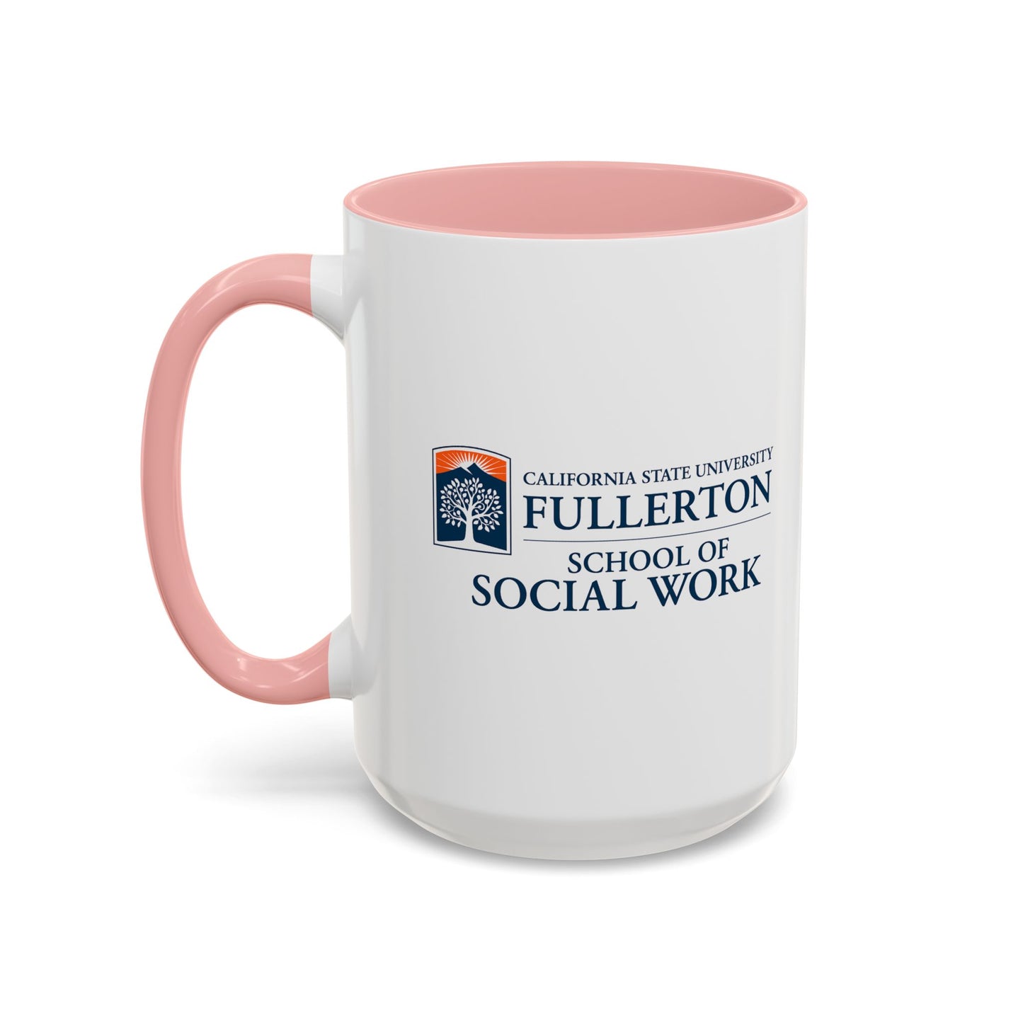 Fullerton School of Social Work Customized Accent Coffee Mug - 15oz