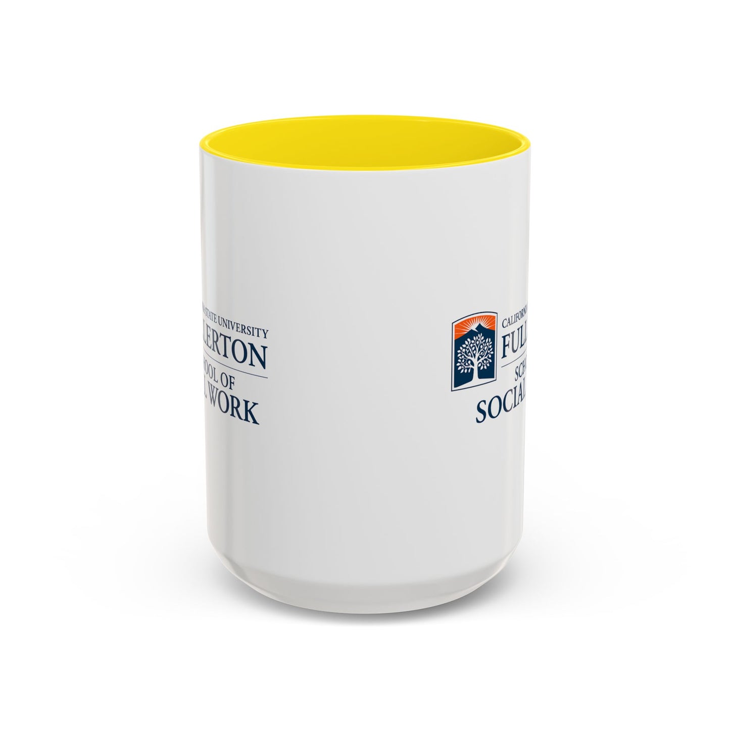 Fullerton School of Social Work Customized Accent Coffee Mug - 15oz