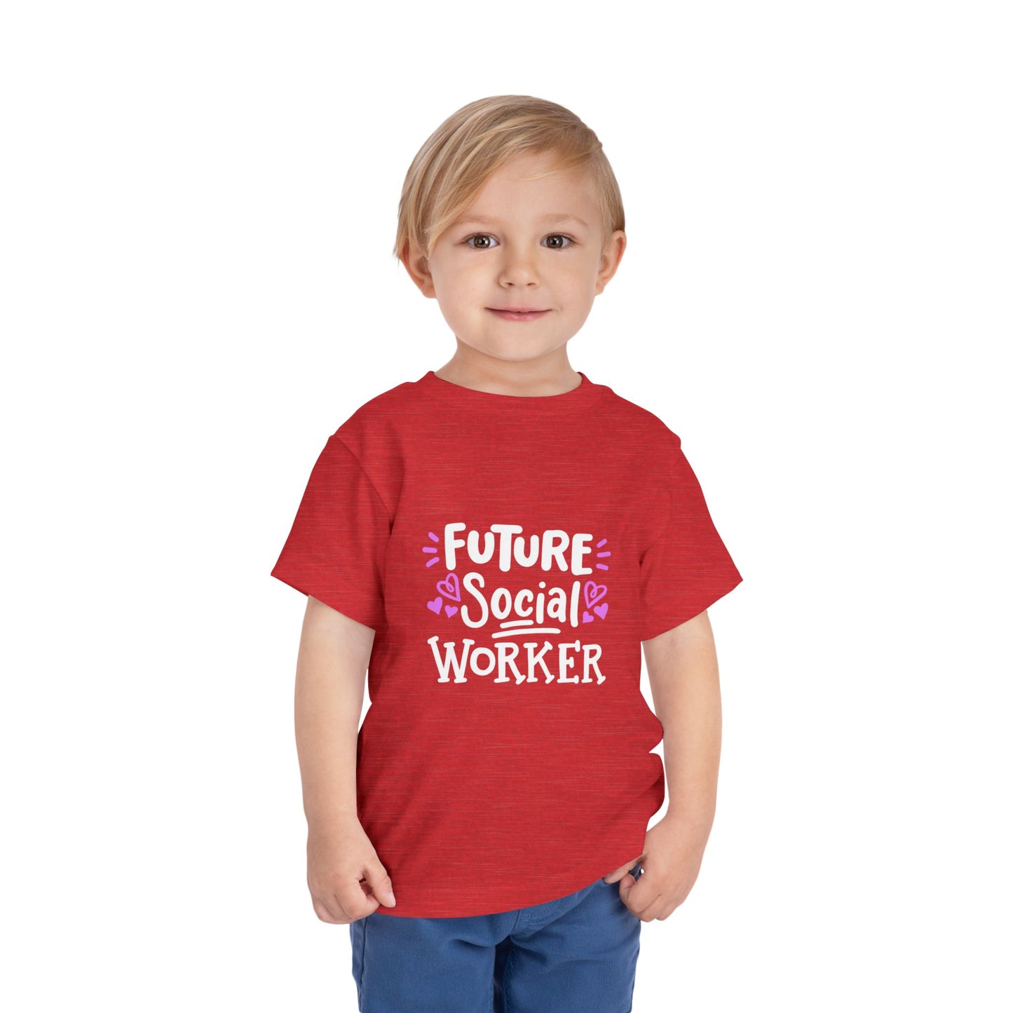 Toddler Tee — “Future Social Worker” Short Sleeve Shirt
