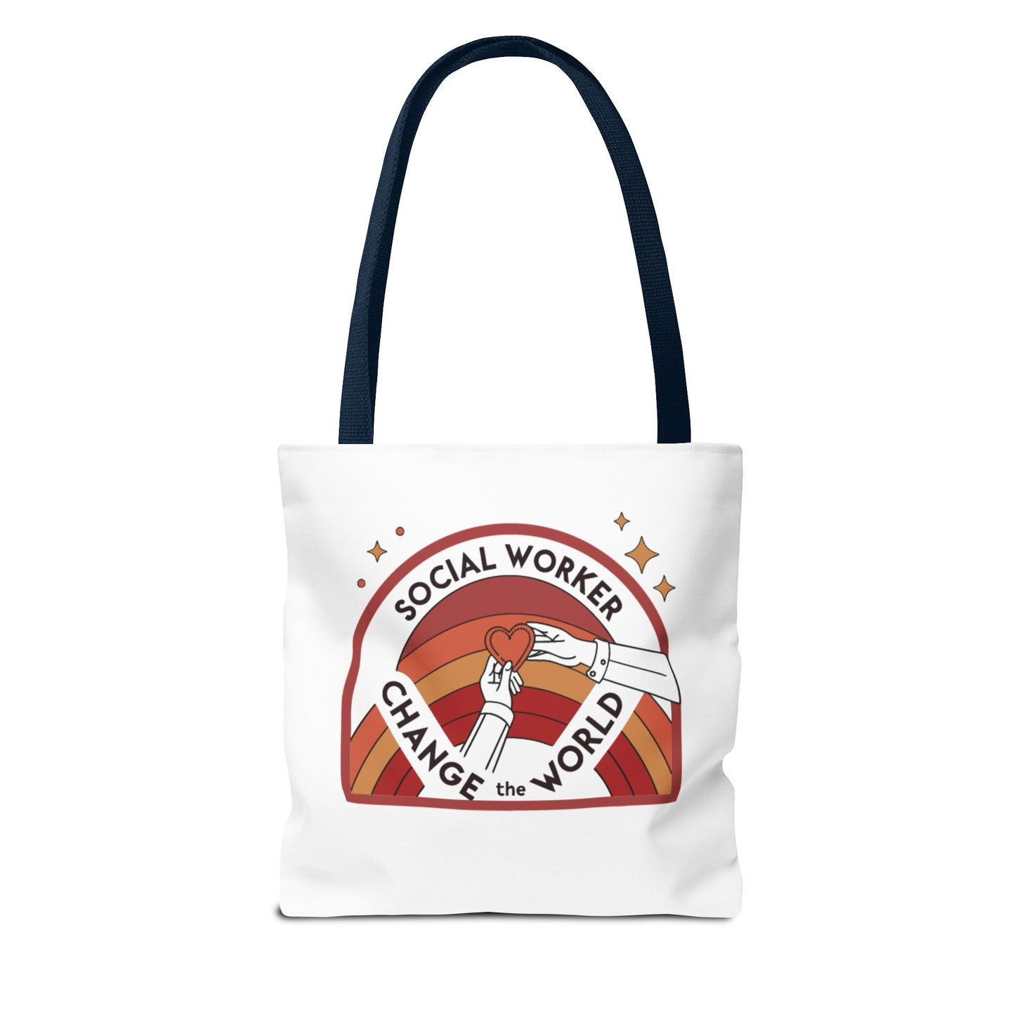 Social Worker Tote Bag — "Social Workers Are Everyday Heroes" / "Social Worker Change the World" Reusable Gift