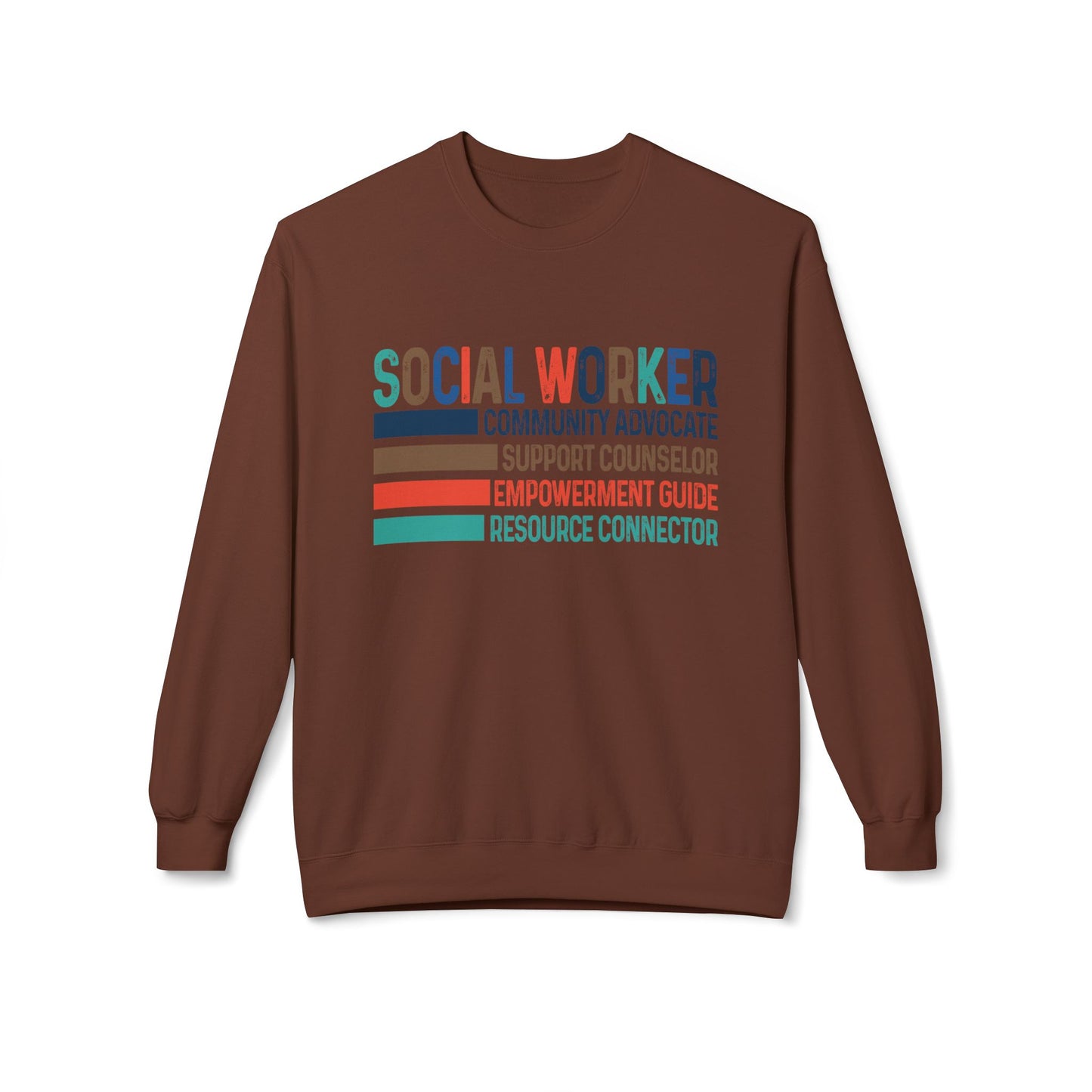 Social Worker Crewneck Sweatshirt — Retro & Fun Design