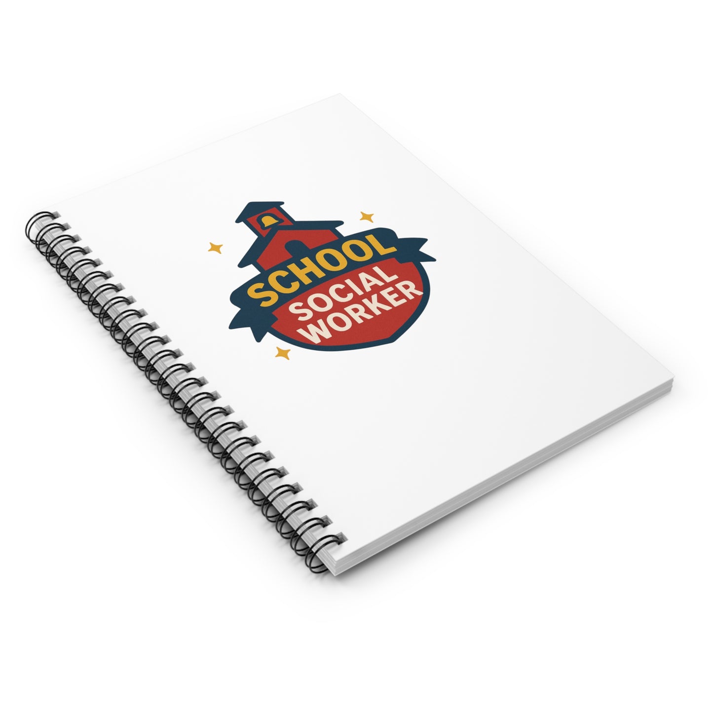 School Social Worker Spiral Notebook - Ruled Line for Educators
