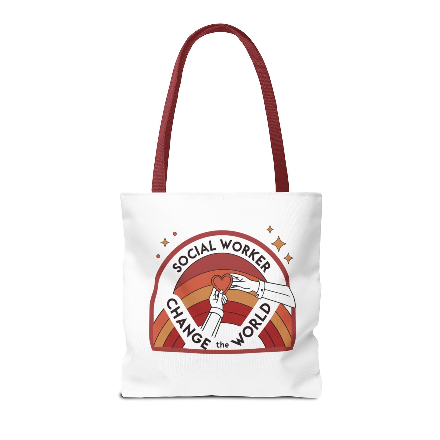 Social Worker Tote Bag — "Social Workers Are Everyday Heroes" / "Social Worker Change the World" Reusable Gift